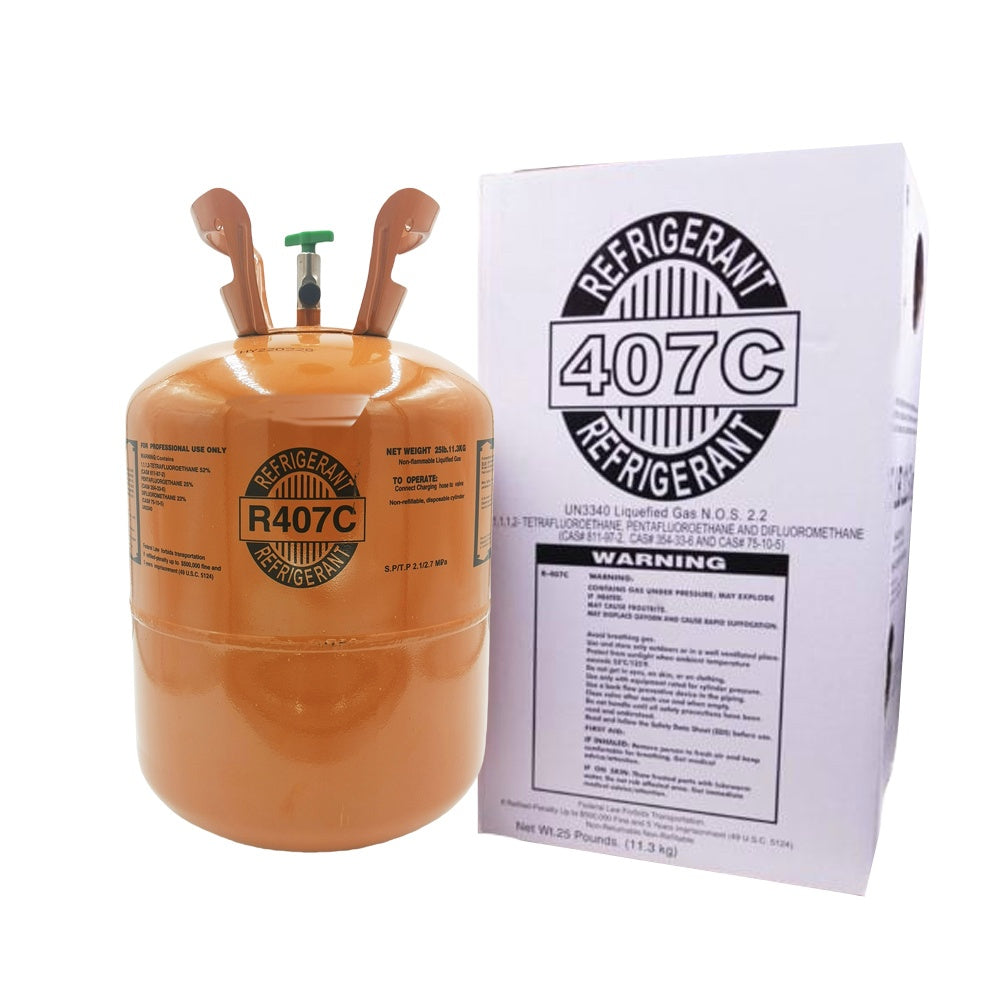 25LB R407C R-407C Freon Refrigerant Gas