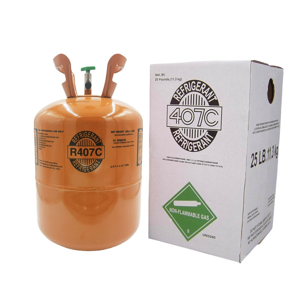 25LB R407C R-407C Freon Refrigerant Gas